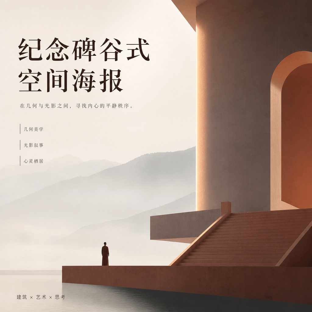 纪念碑谷式空间海报