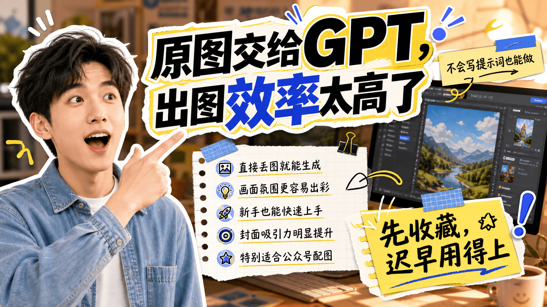 原图交给 GPT，封面质感直接起飞