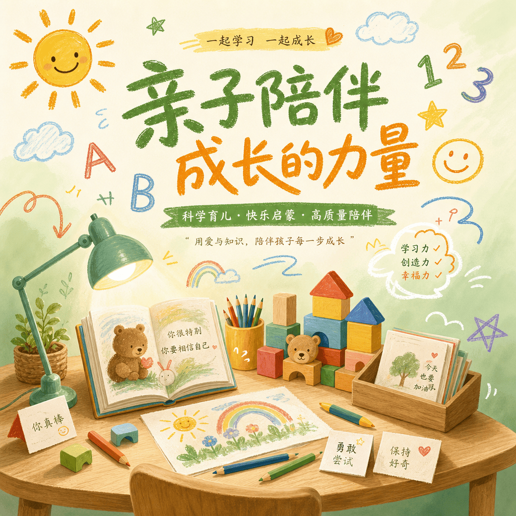 手绘涂鸦风亲子教育课程封面