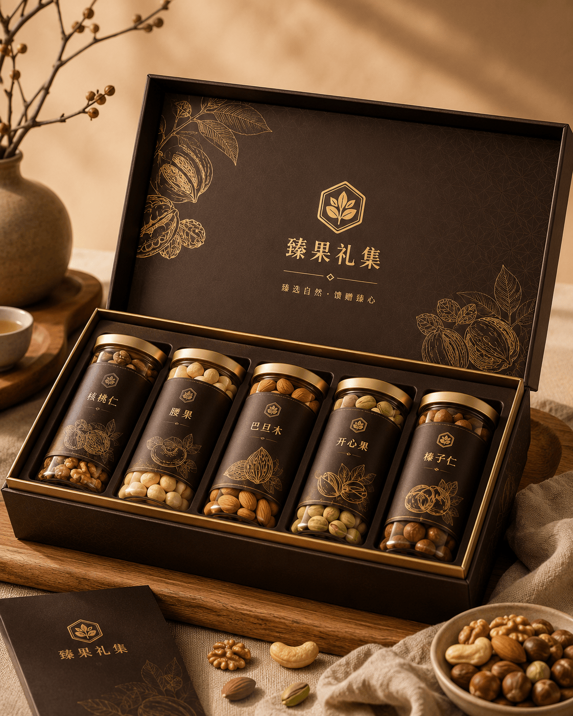 高端坚果礼盒包装设计