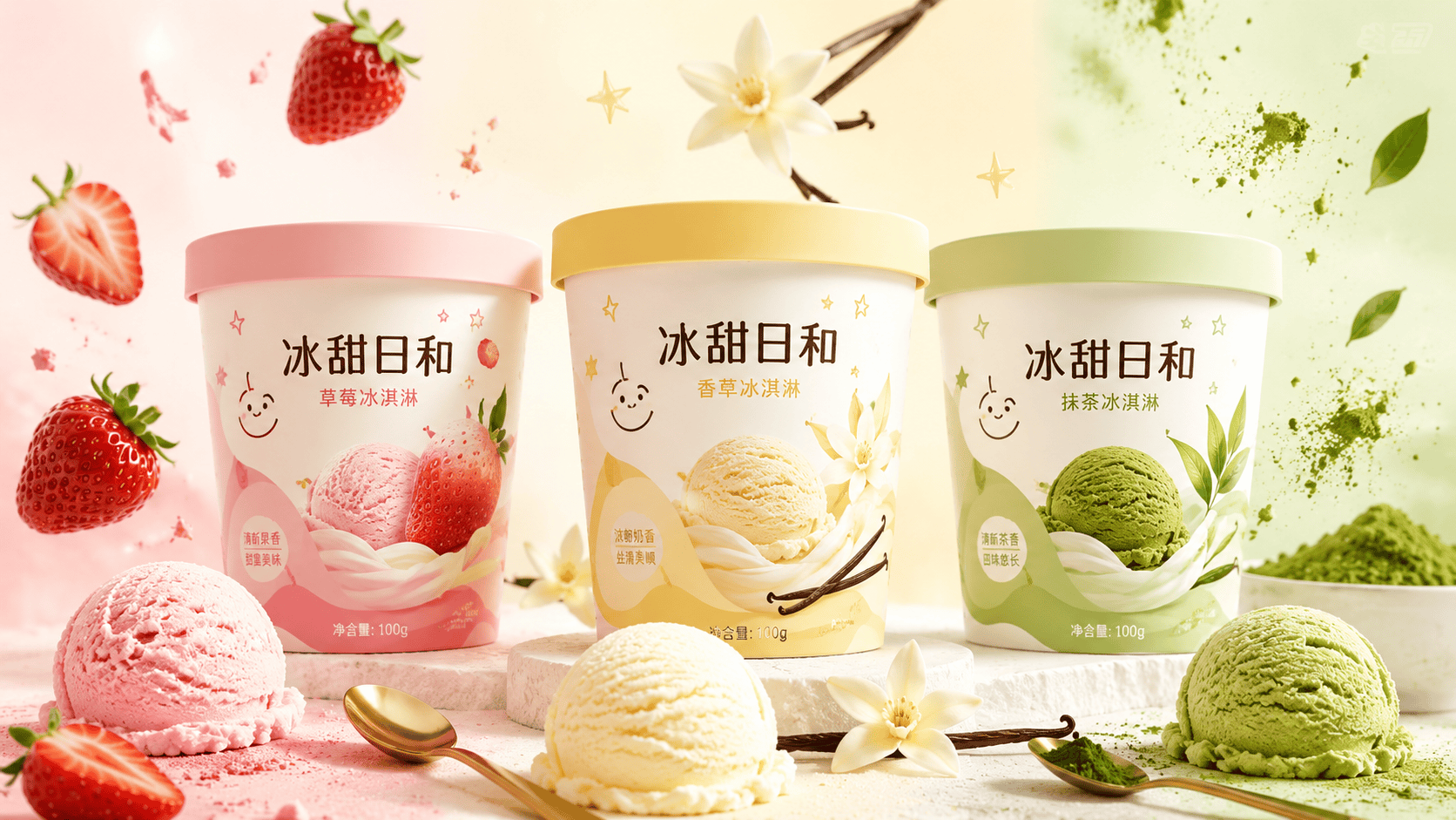 创意冰淇淋杯包装设计