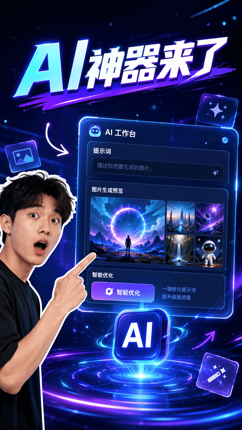 AI工具爆款抖音封面