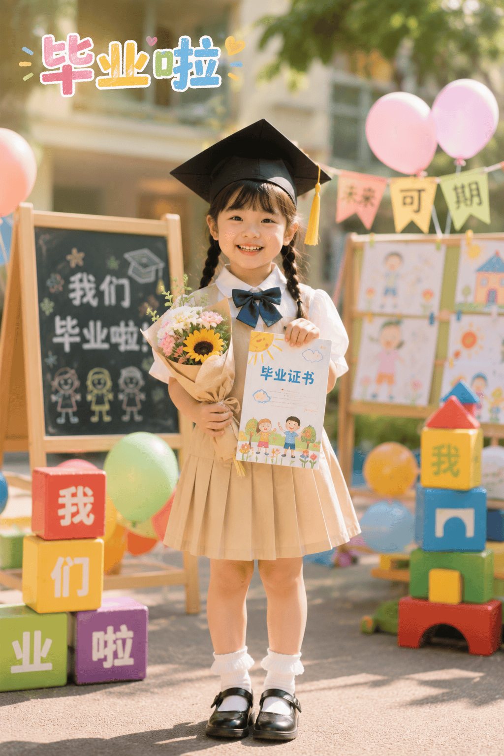 幼儿园毕业纪念写真