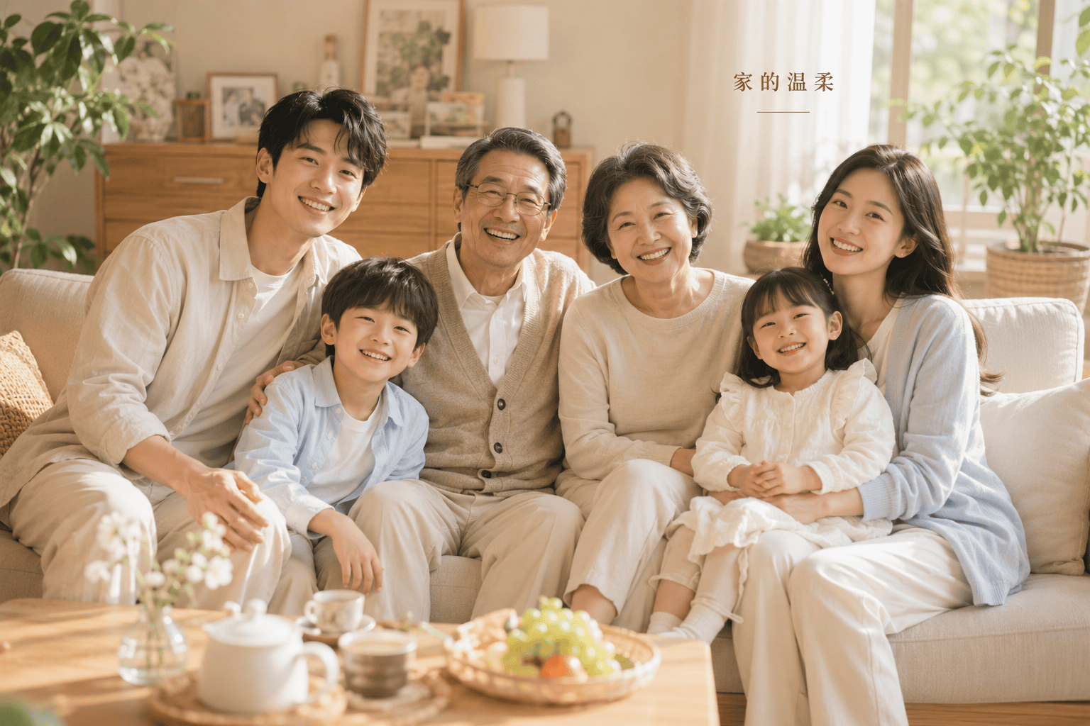高级电影感全家福写真