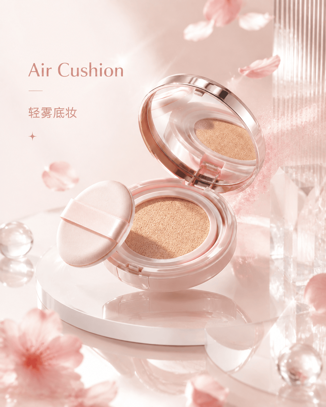 樱粉气垫清新视觉 - 美妆护肤