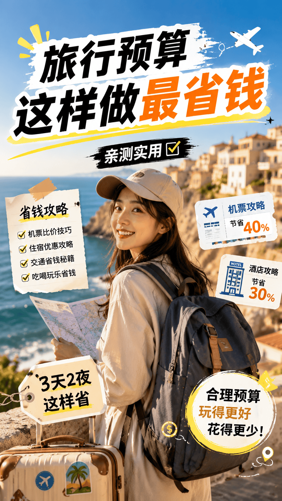 旅行预算避坑封面 - 抖音封面