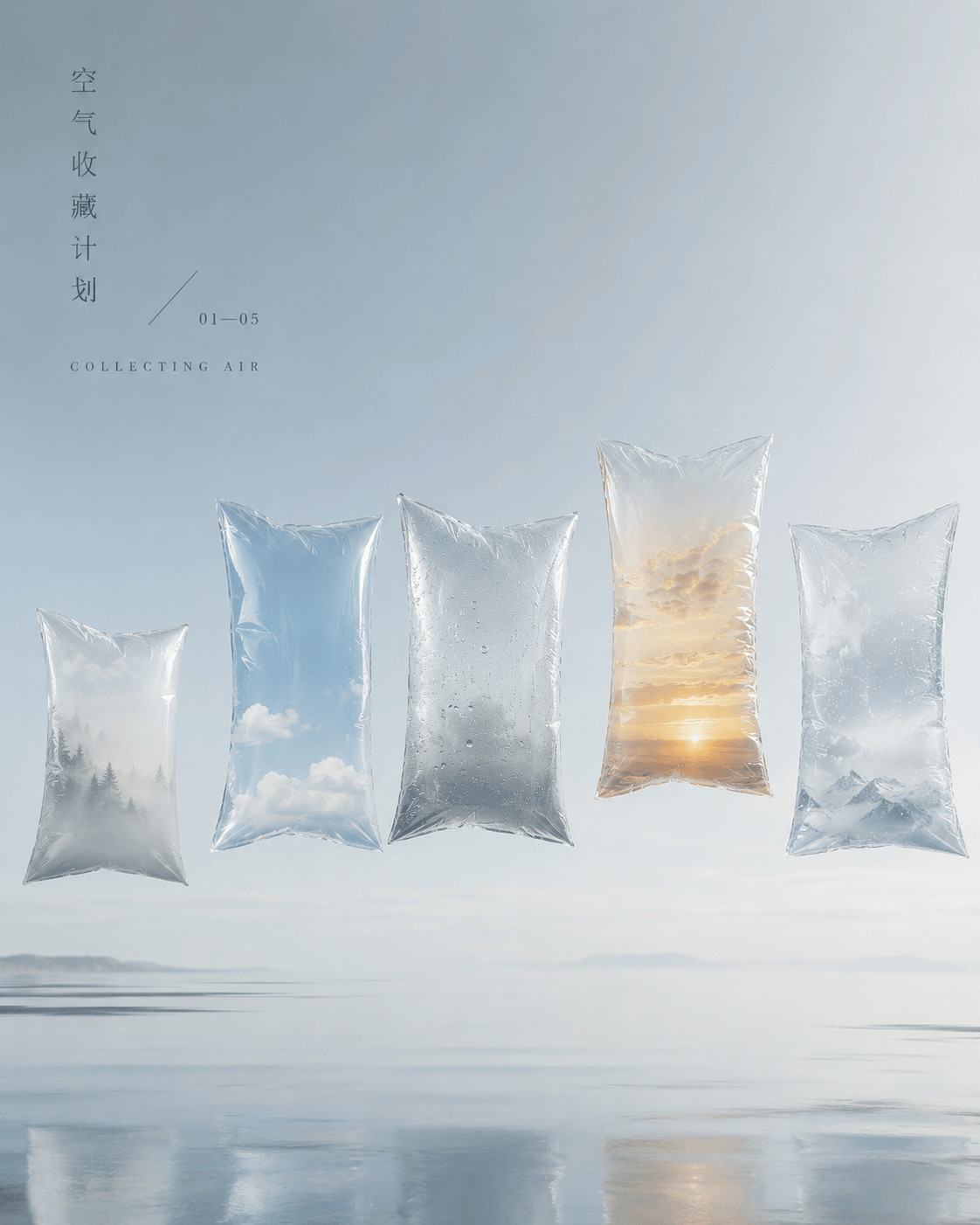 空气收藏计划概念海报 - 创意海报