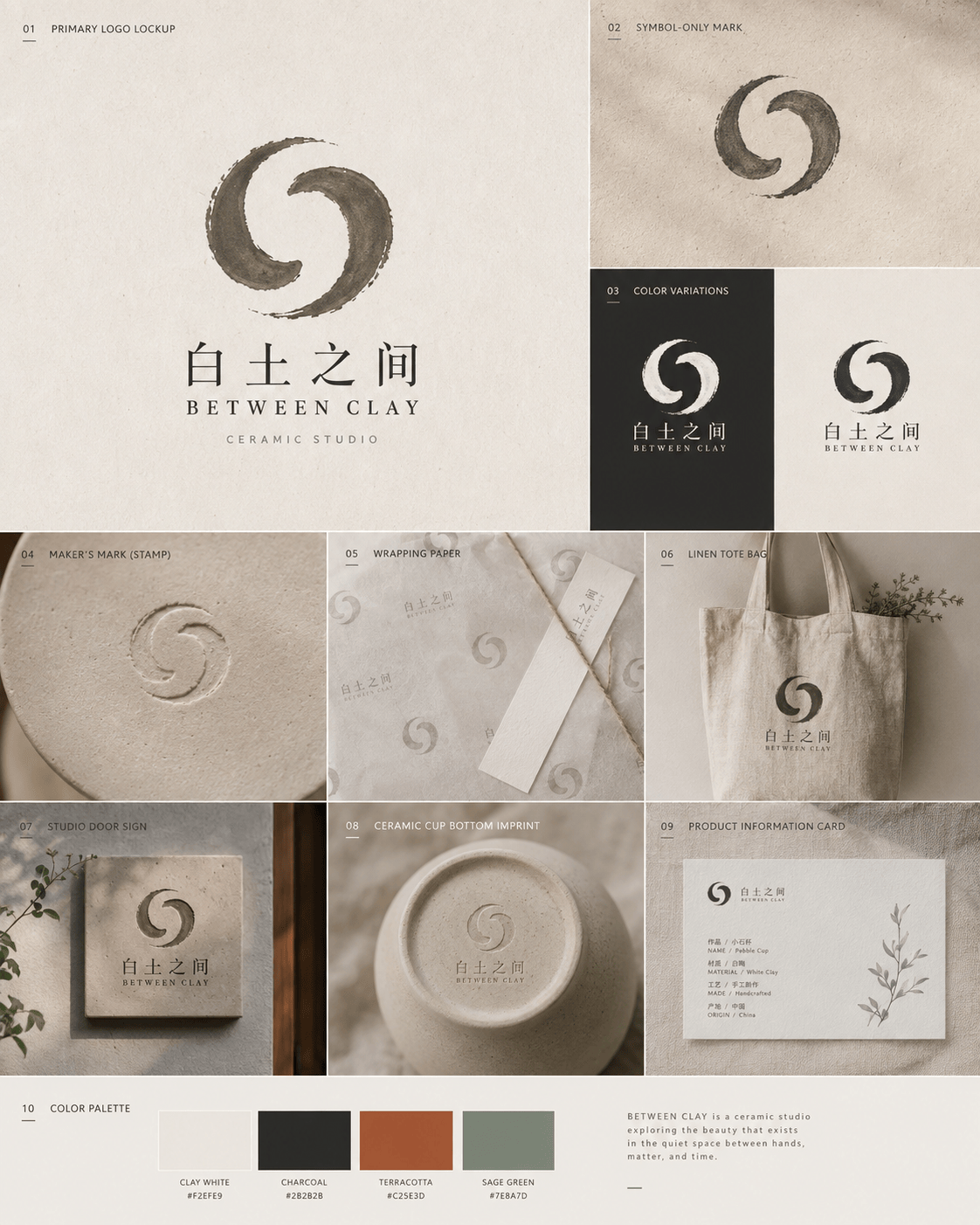 白土之间陶艺工作室Logo - Logo 品牌灵感