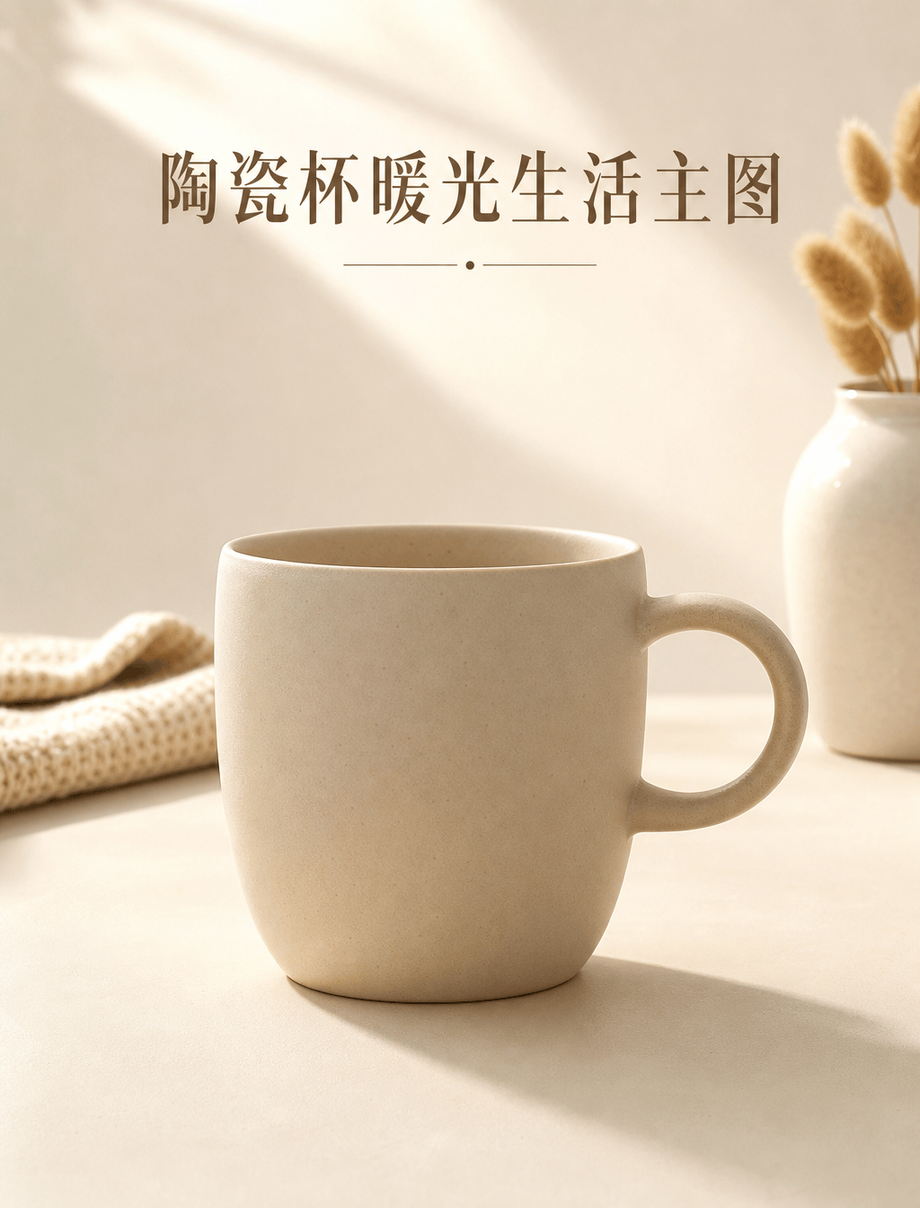 陶瓷杯暖光生活主图