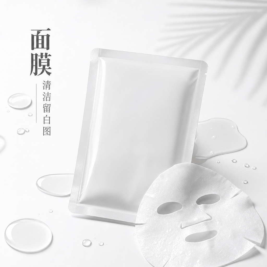 面膜清洁留白图 - 美妆护肤