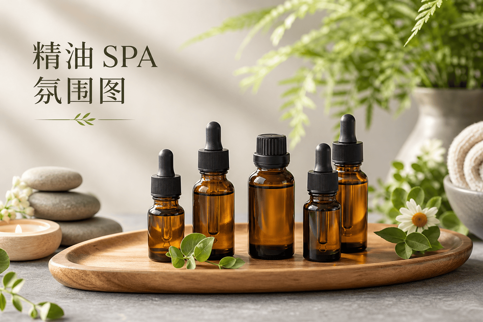 精油 SPA 氛围图 - 美妆护肤
