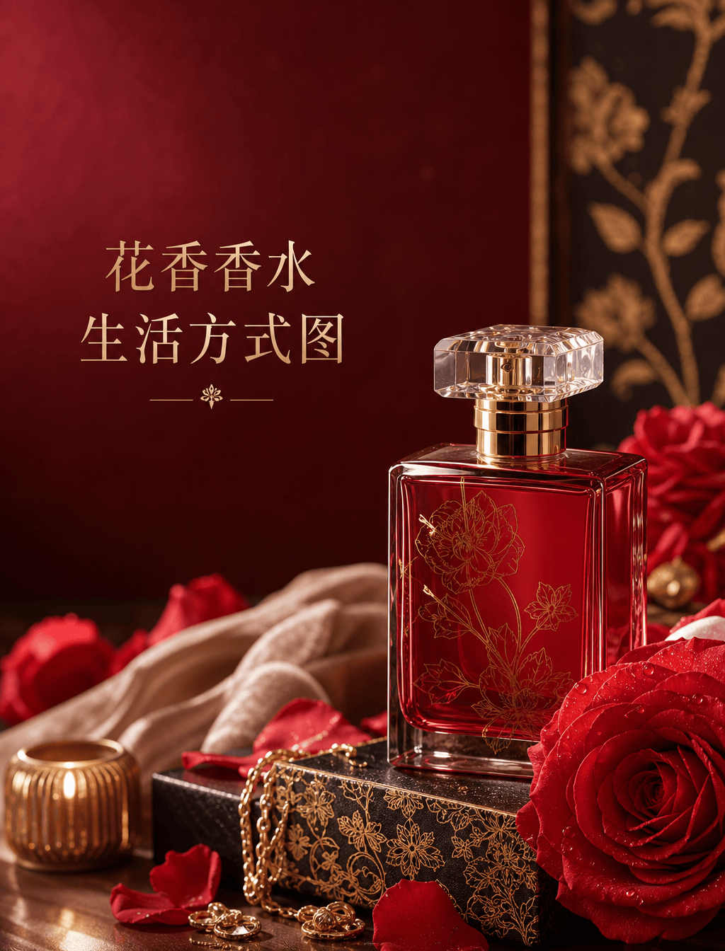 花香香水生活方式图 - 美妆护肤
