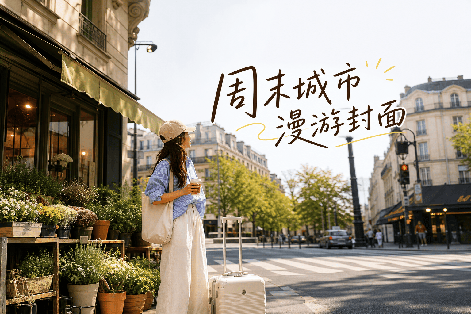 周末城市漫游封面 - 小红书封面