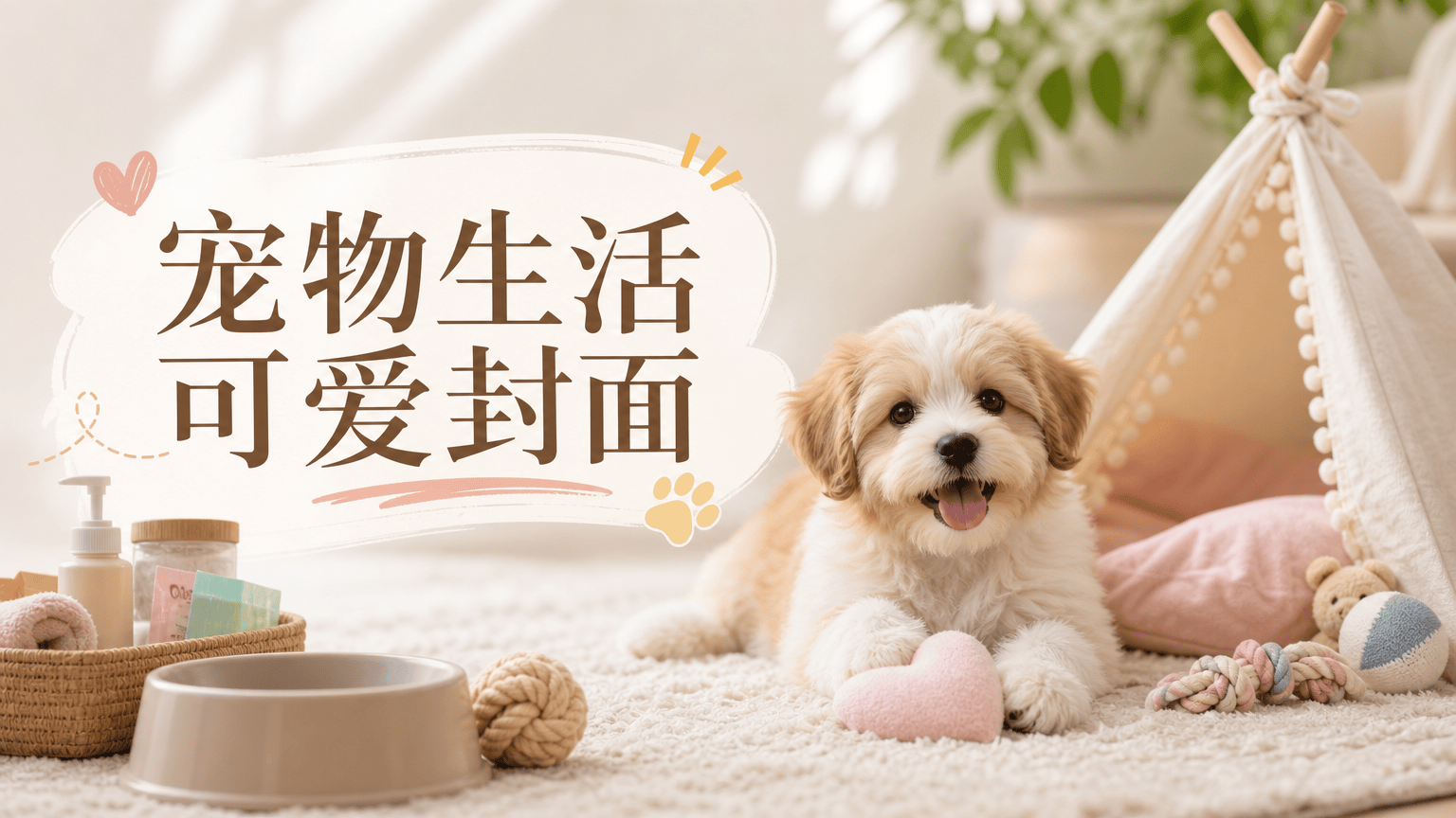 宠物生活可爱封面 - 小红书封面