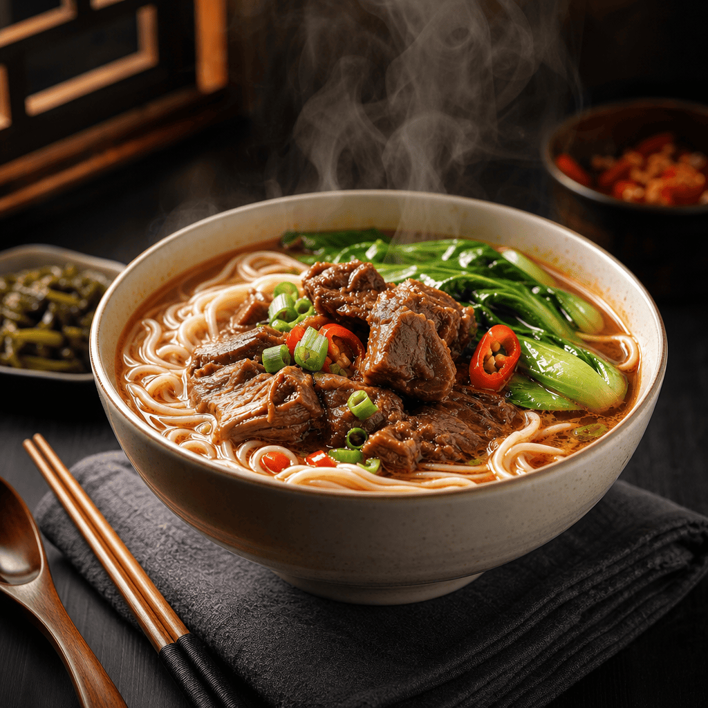 热汤面蒸汽食欲图 - 食品饮品