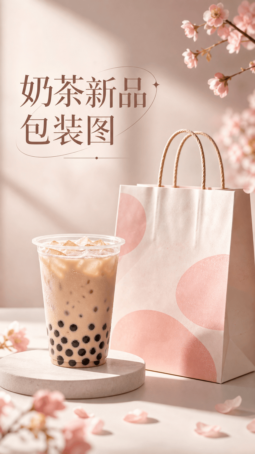 奶茶新品包装图 - 食品饮品