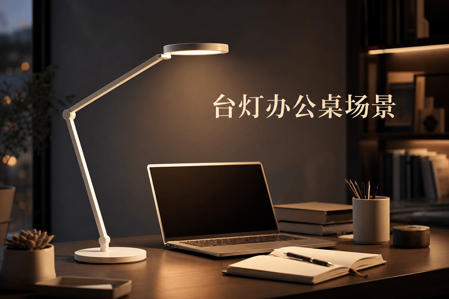 台灯办公桌场景 - 产品场景图