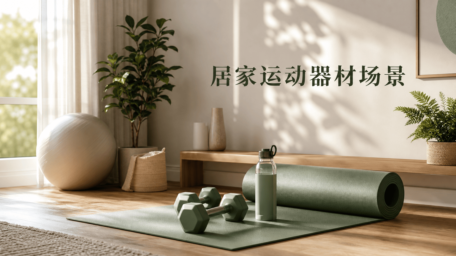 居家运动器材场景 - 产品场景图