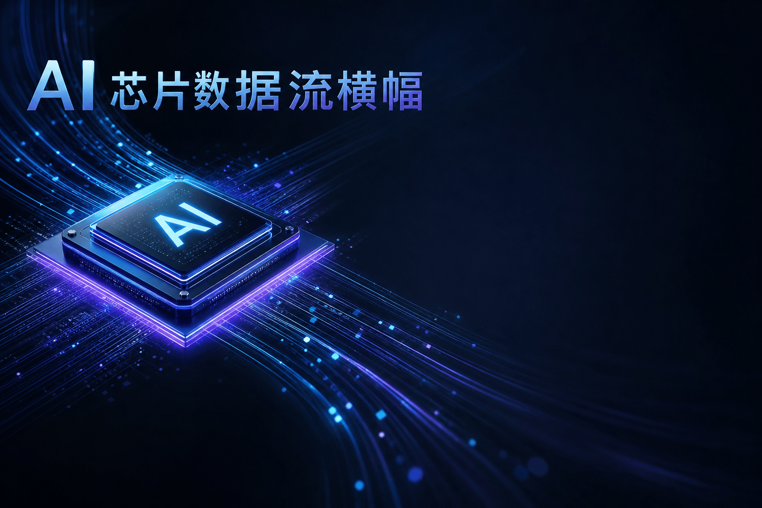 AI 芯片数据流横幅