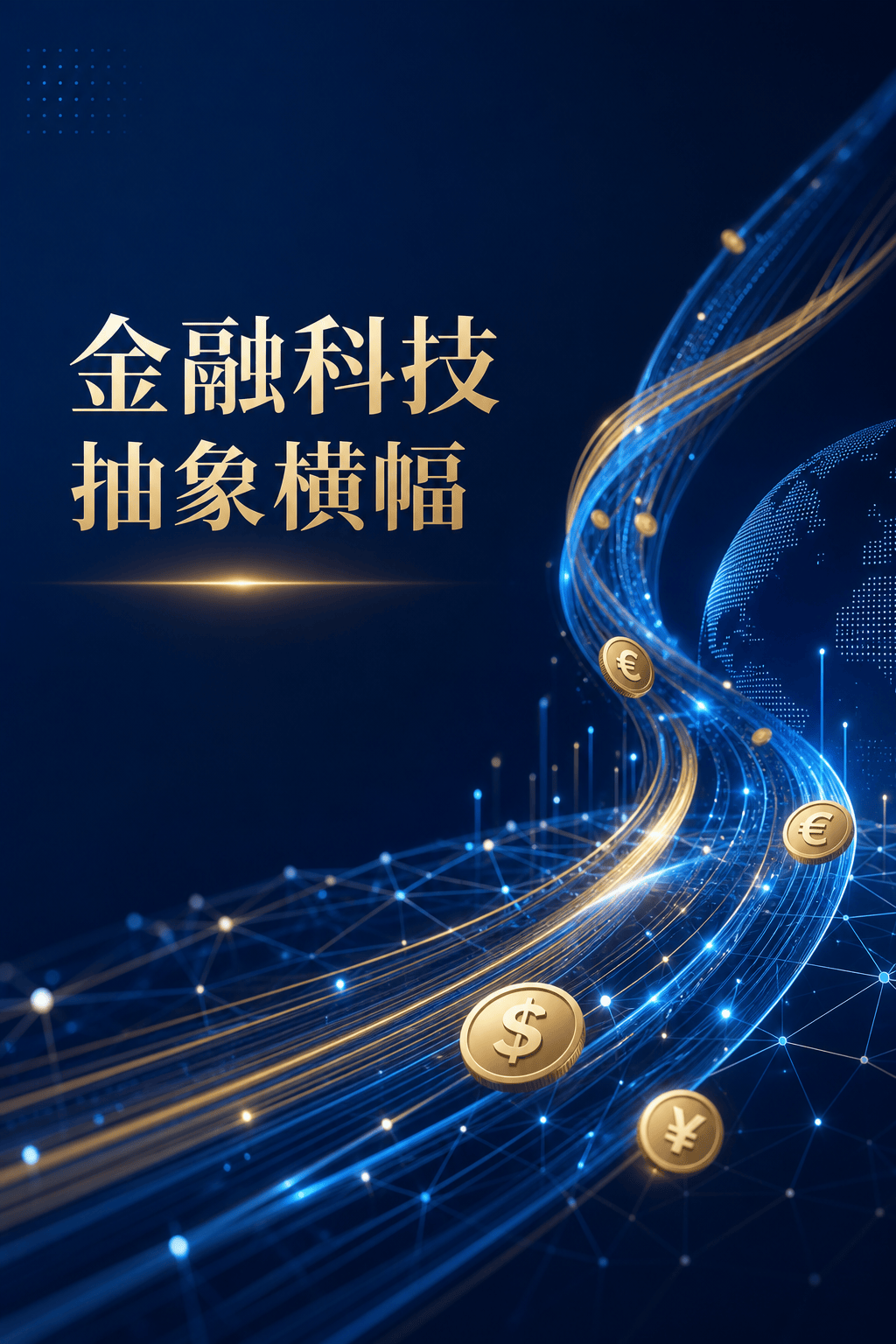 金融科技抽象横幅
