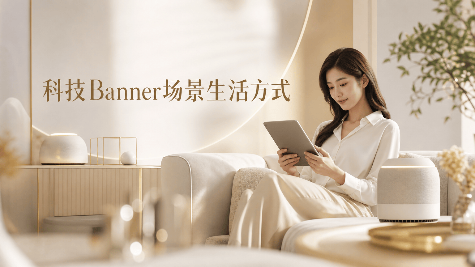 科技Banner场景生活方式图