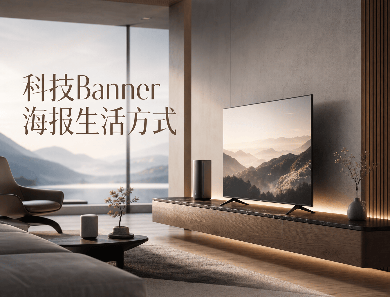 科技Banner海报生活方式图