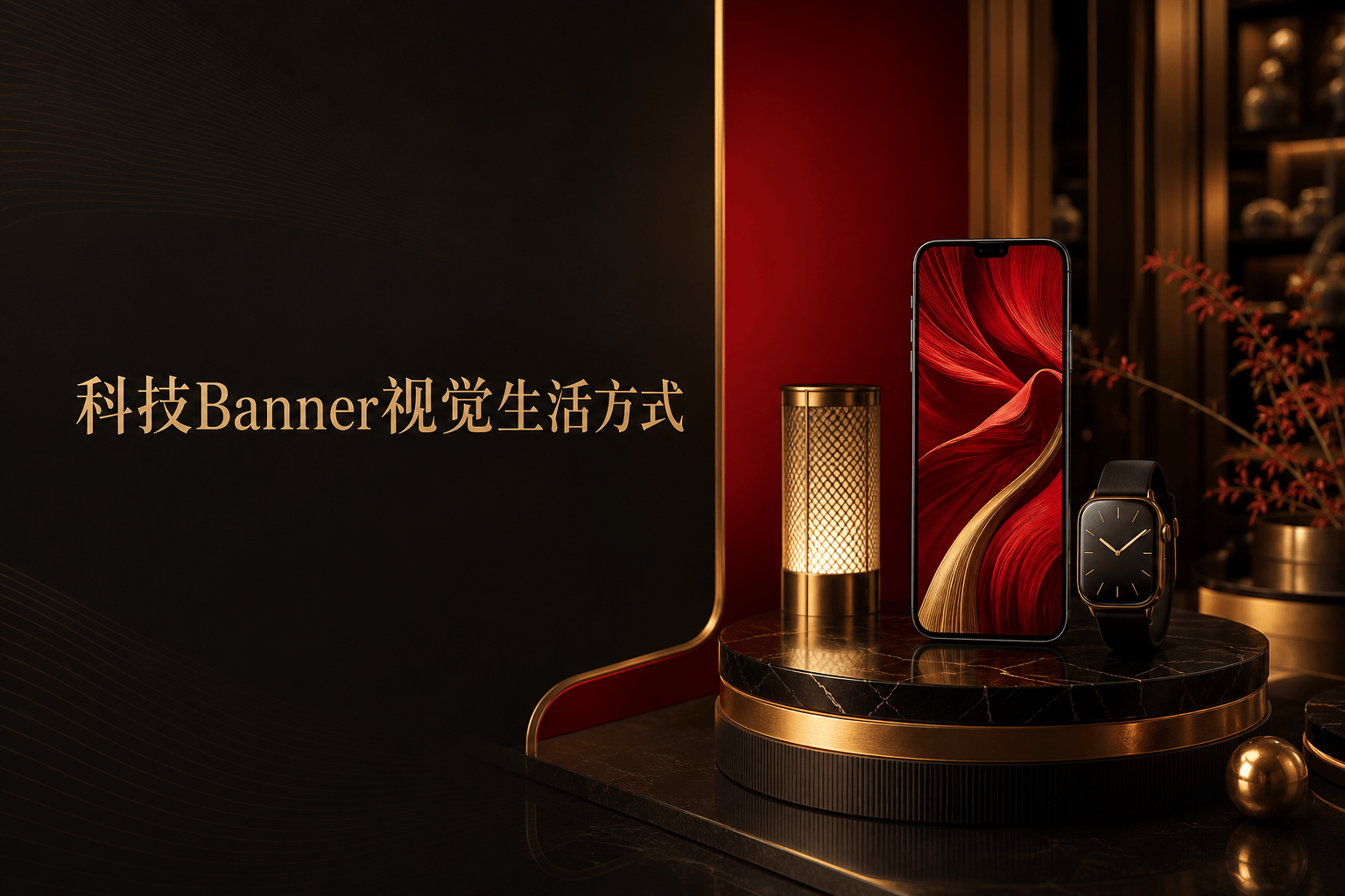 科技Banner视觉生活方式图