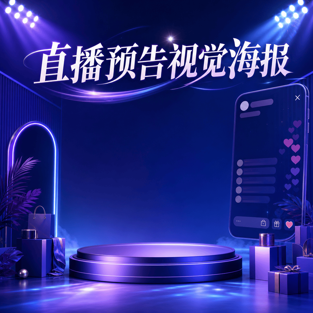 直播预告视觉海报
