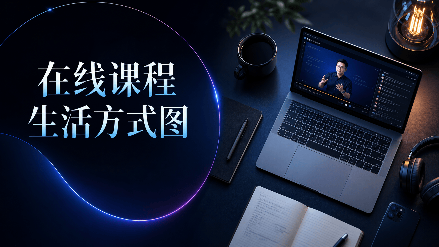 在线课程生活方式图
