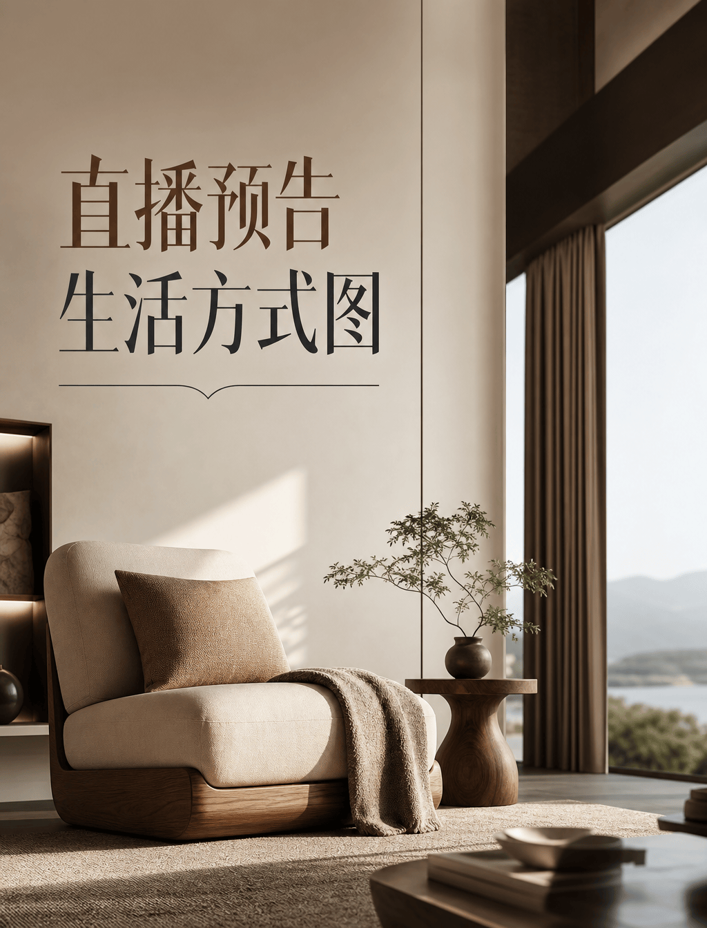 直播预告生活方式图 - 活动海报