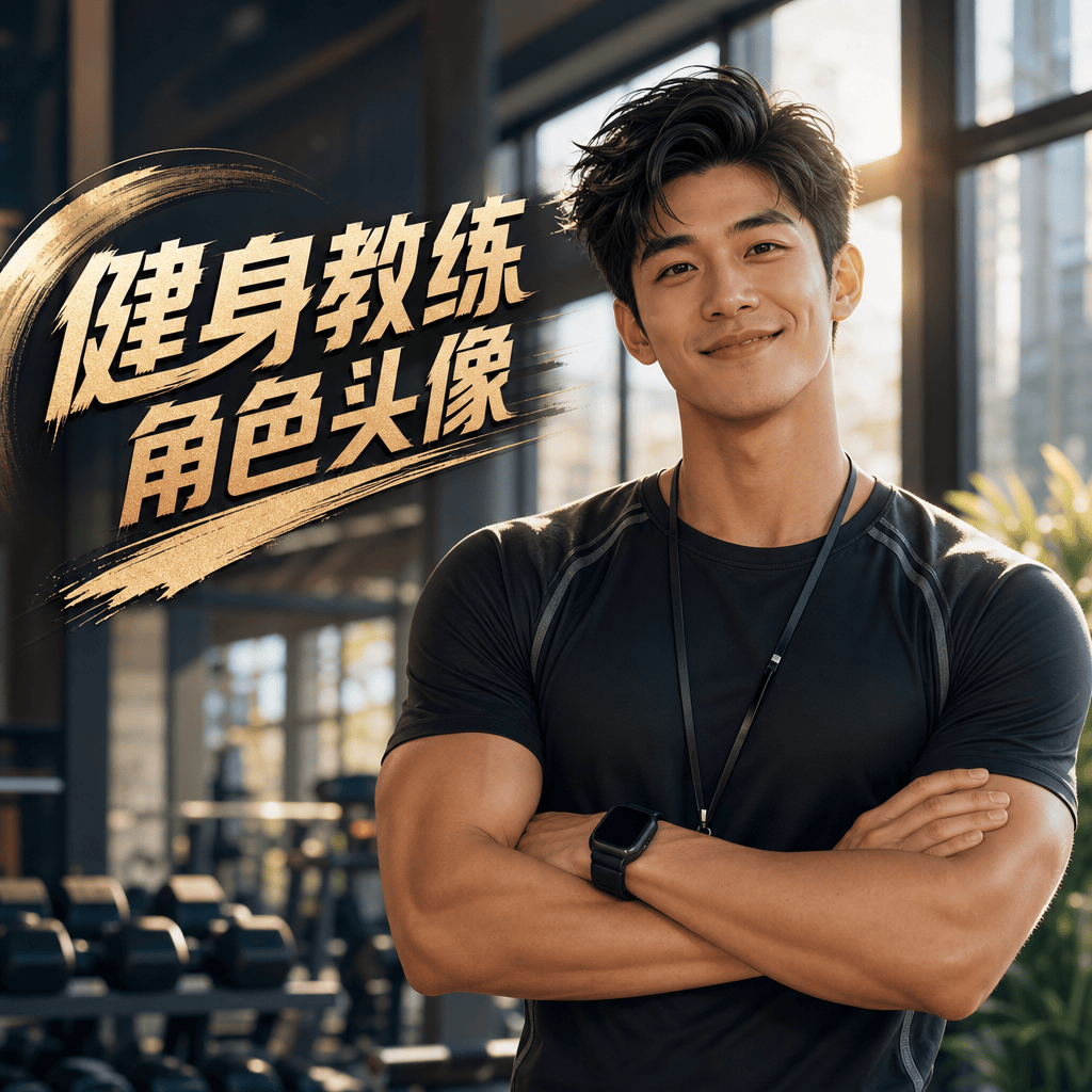 健身教练角色头像 - IP 角色头像