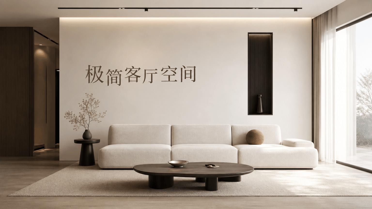 极简客厅空间 - 空间家居