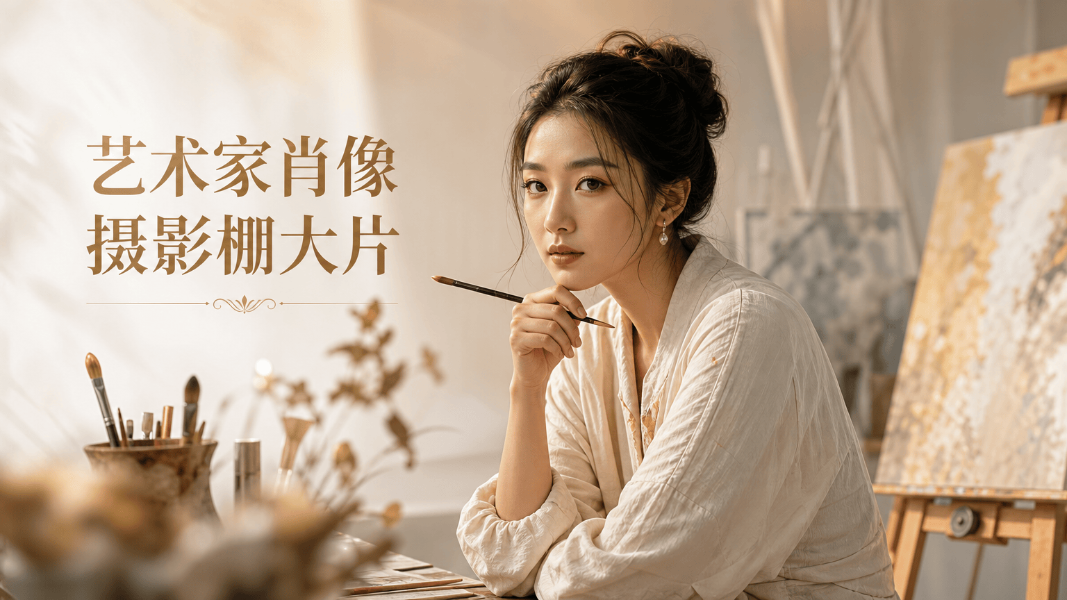 艺术家肖像摄影棚大片
