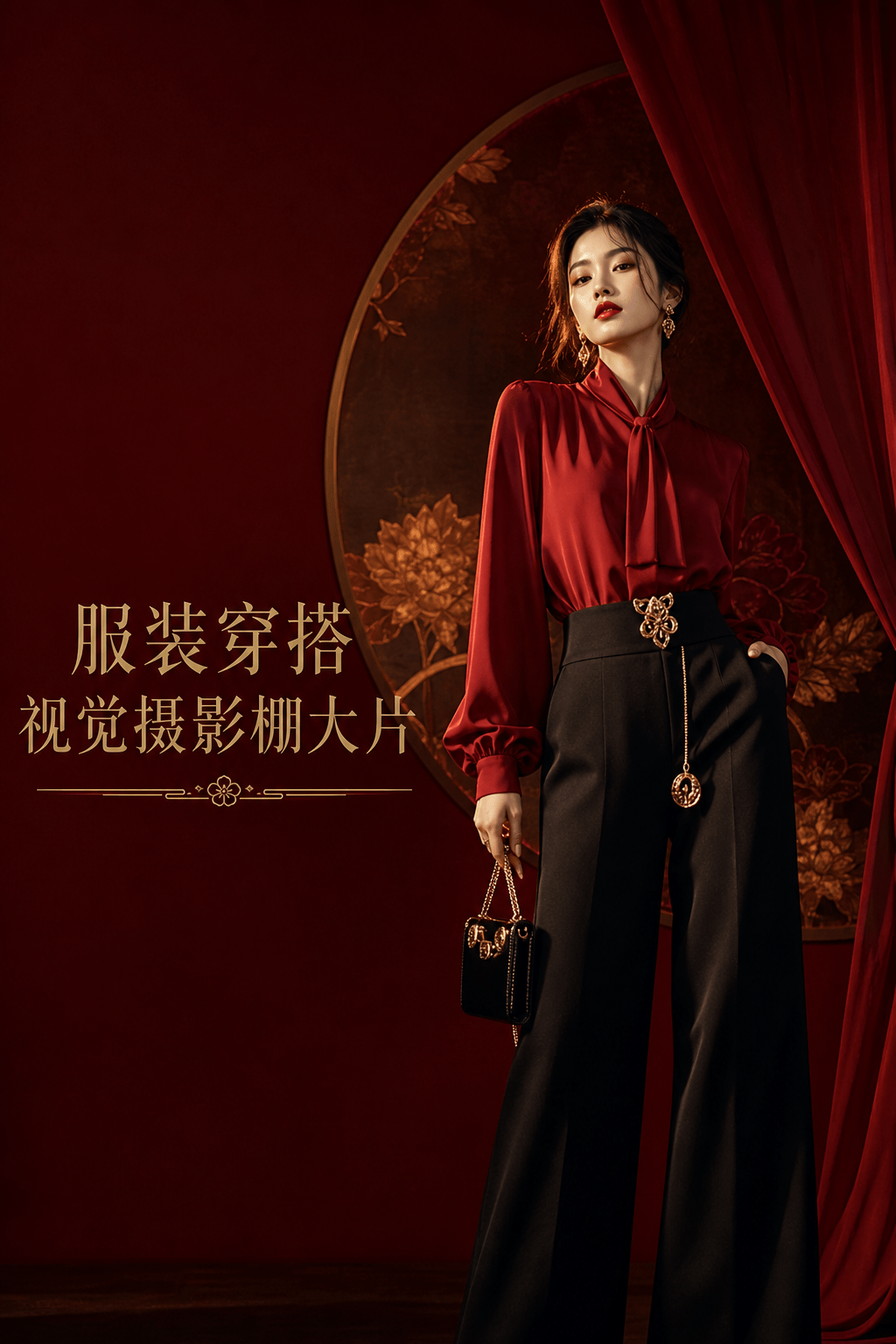 服装穿搭视觉摄影棚大片