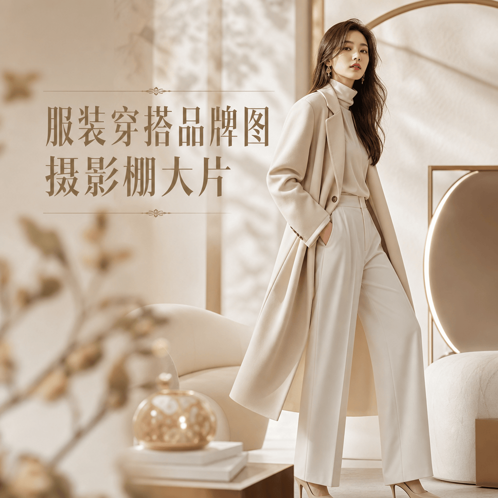 服装穿搭品牌图摄影棚大片