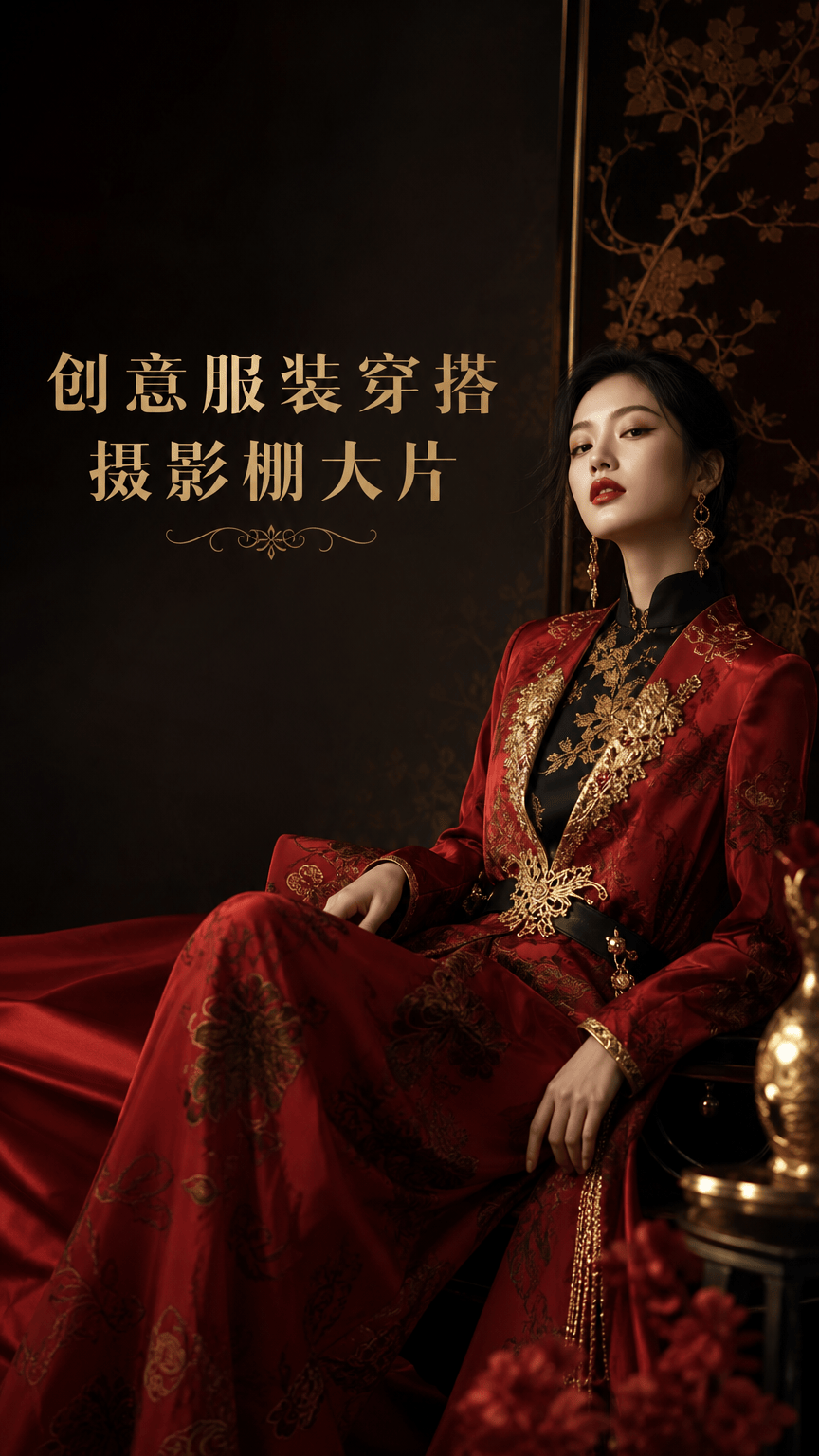 创意服装穿搭摄影棚大片