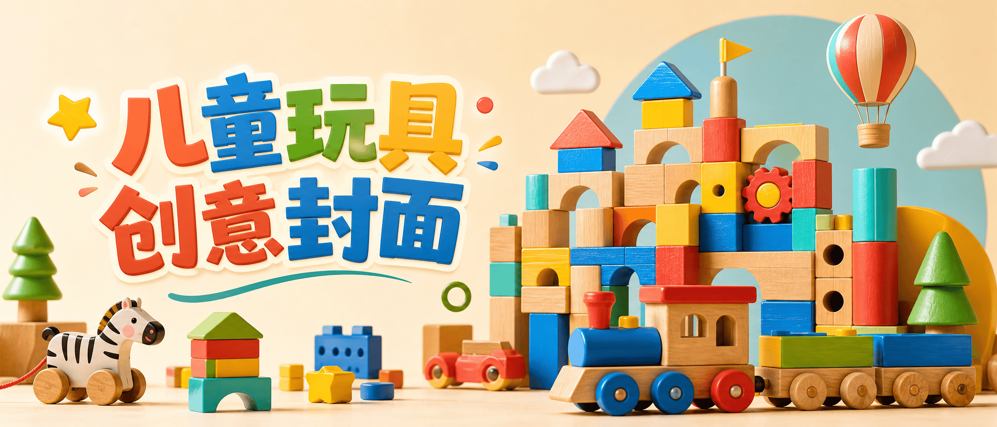 儿童玩具创意封面