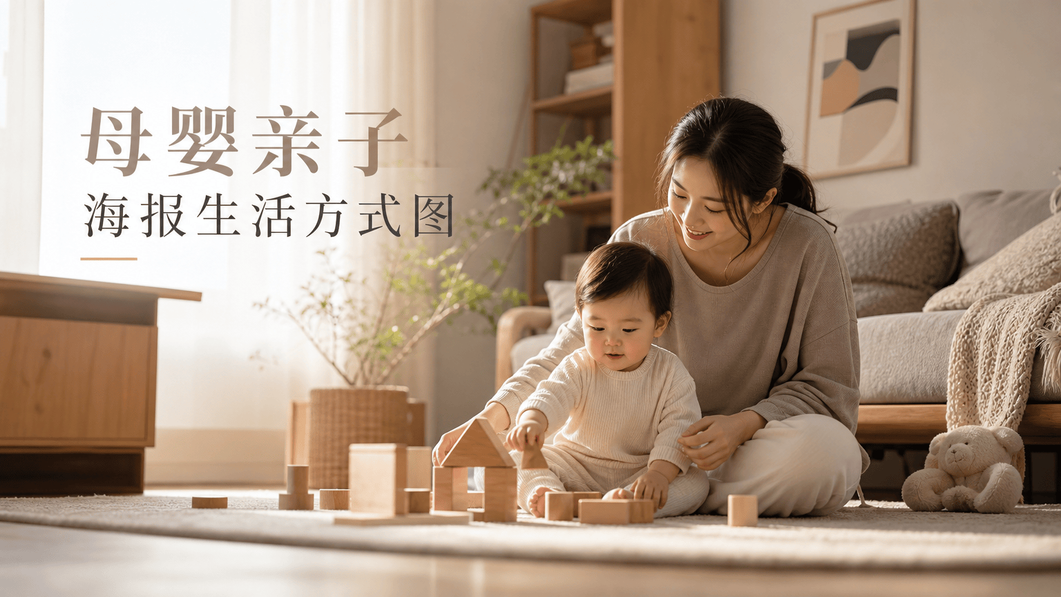 母婴亲子海报生活方式图