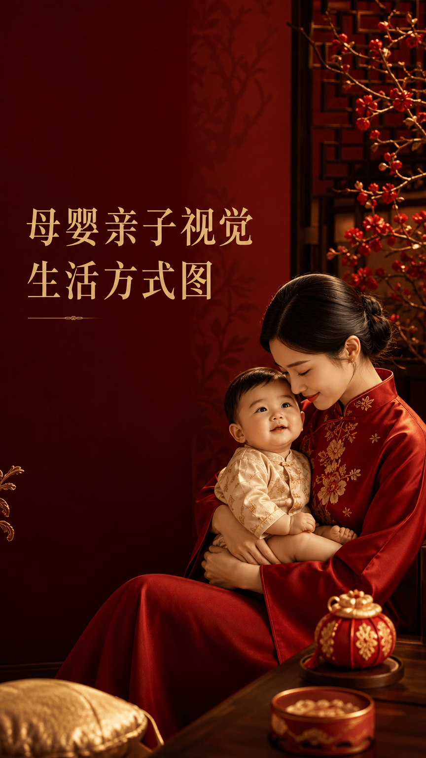 母婴亲子视觉生活方式图