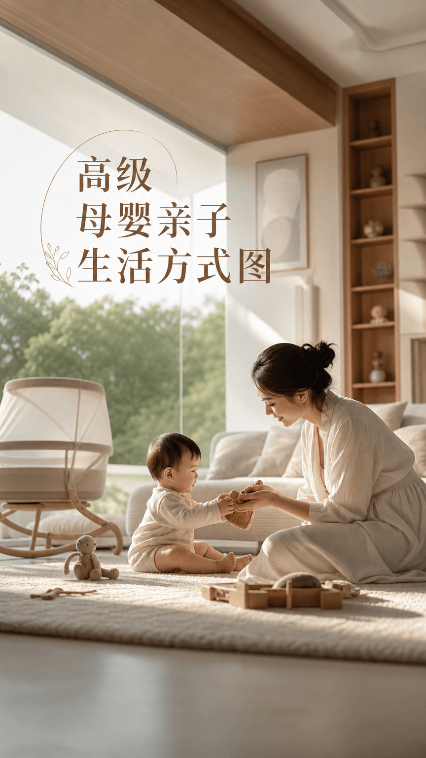 高级母婴亲子生活方式图