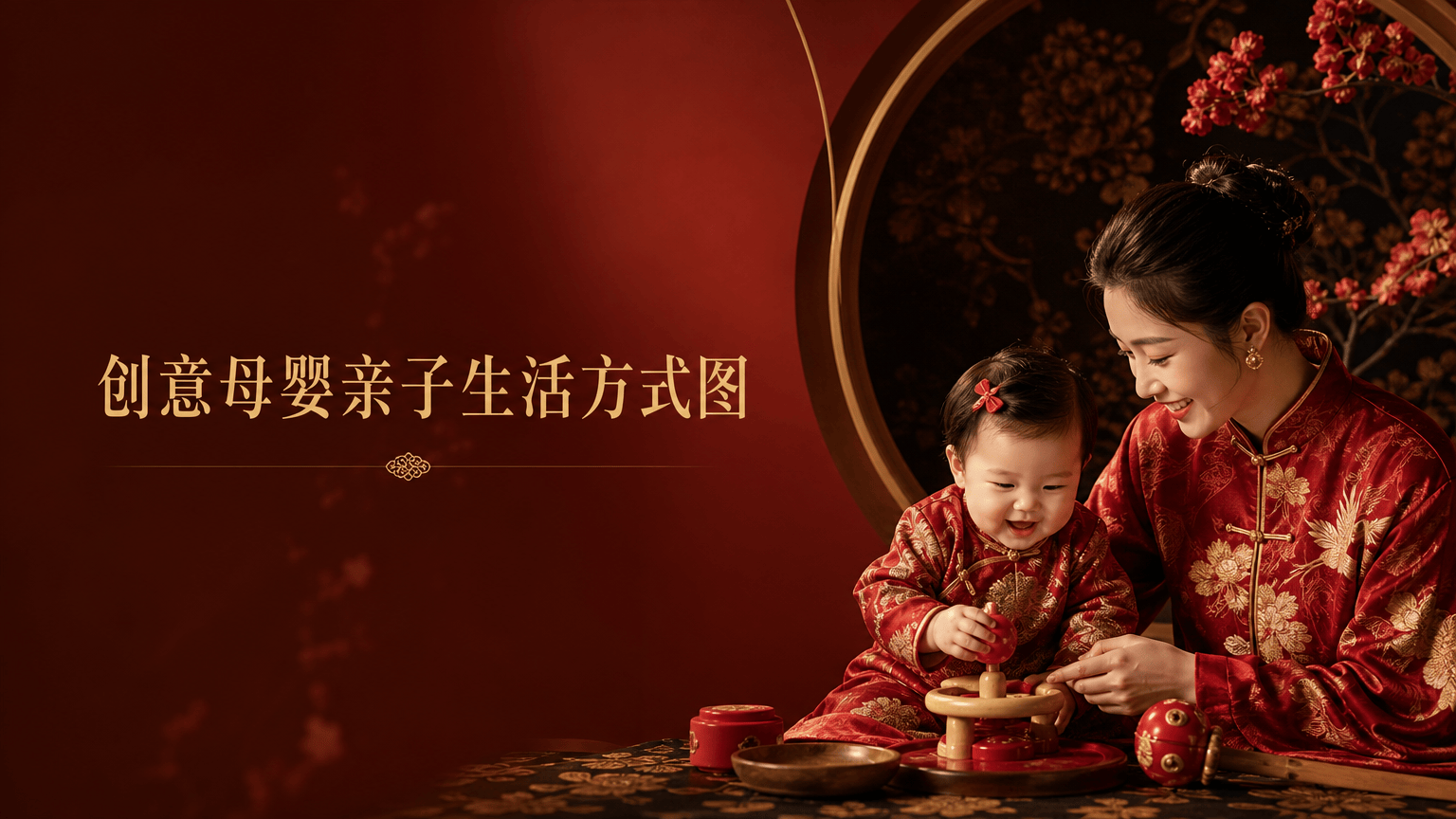 创意母婴亲子生活方式图