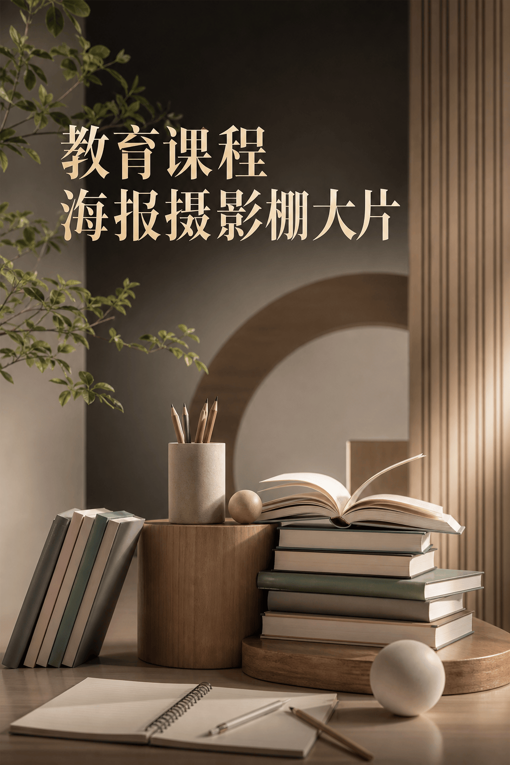 教育课程海报摄影棚大片