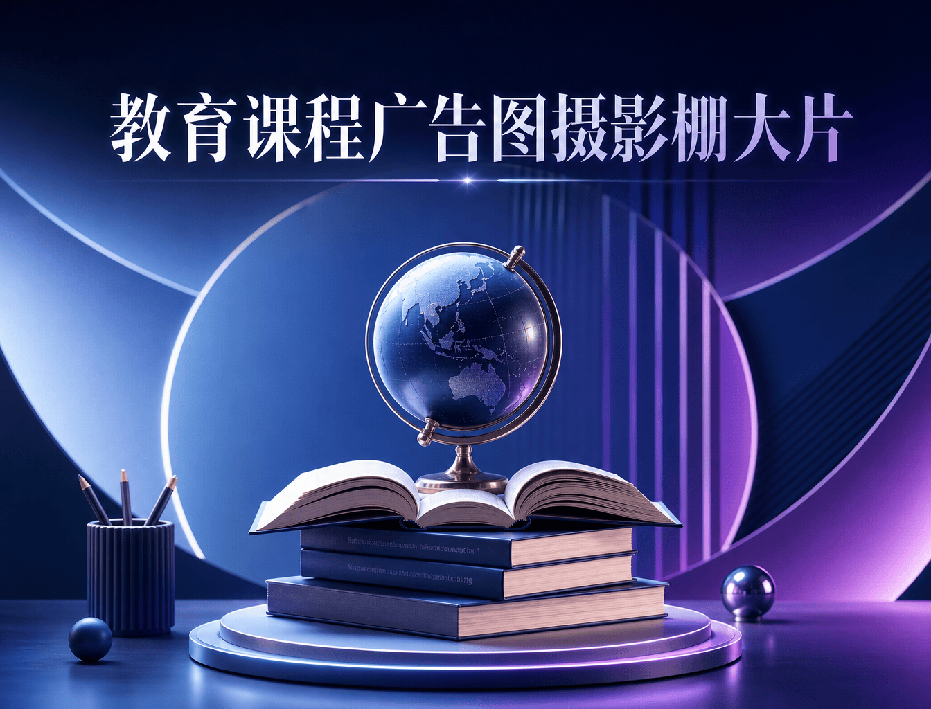 教育课程广告图摄影棚大片